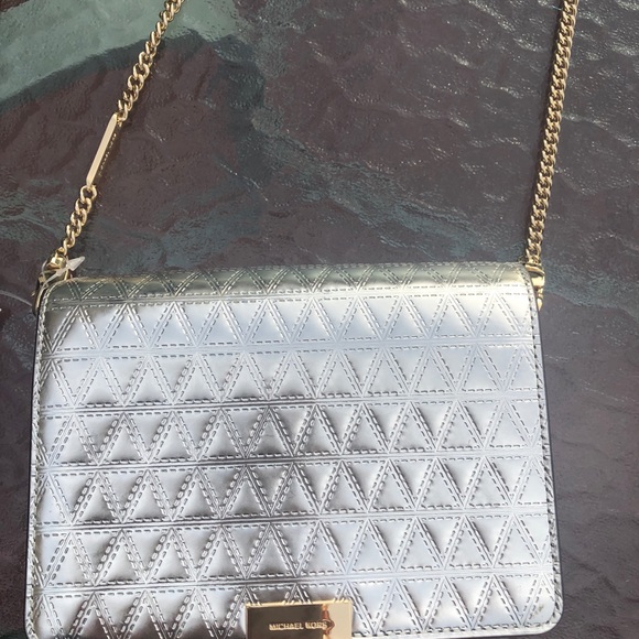 Gold/silver new Michael Kors purse with tags - Picture 2 of 6